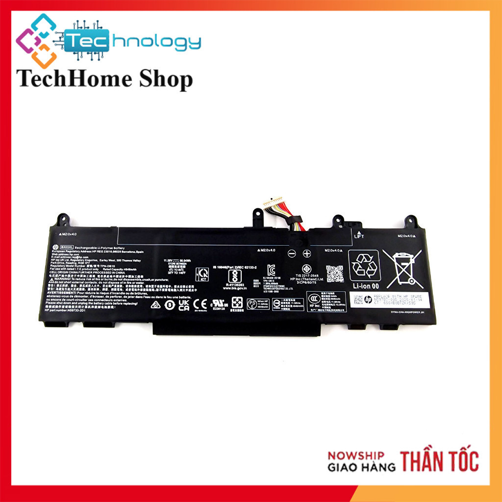 Pin Laptop HP BX03XL EliteBook 830 835 840 845 860 865 G11 BX03056XL HSTNN-AB1D HSTNN-OB3H