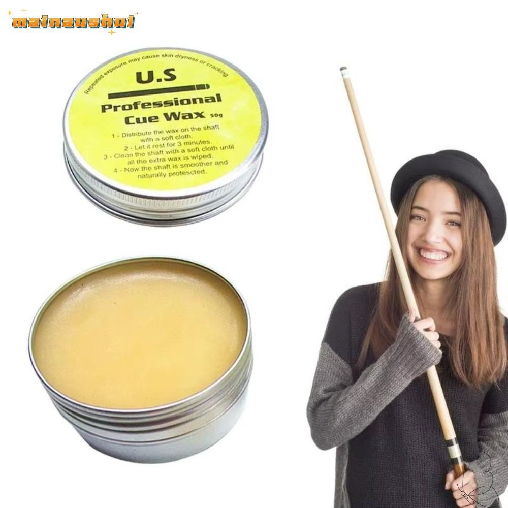 MAINAUSHUI Pool Cue Shaft Wax, Cue Shaft Cleaner Công thức cụ thể bằng gỗ Sáp Cue Pool Cue, Silky Cu