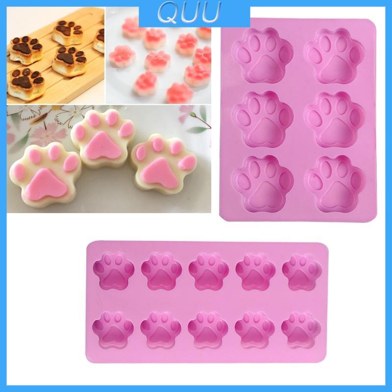 QUU Pet Paws Cats Paws Animal Silicone Kẹo Khuôn Bánh Sô Cô La