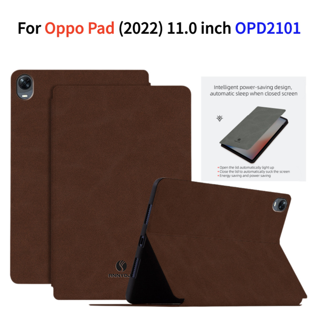 PU Thời Trang Cho Oppo Pad (2022) 11.0 inch OPD2101 Da Flip Stand Vỏ Bảo Vệ Máy Tính Bảng Tương Thíc