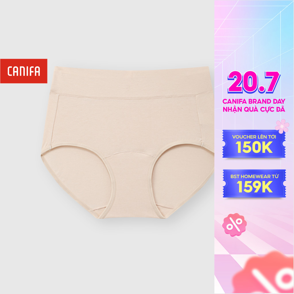 Quần lót nữ cạp cao chất liệu mềm mại CANIFA 6UP25A001
