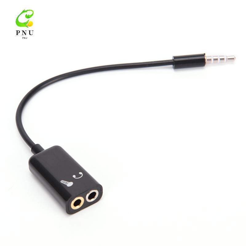 [PNU] Bộ chuyển đổi cáp chuyển đổi cáp Mic Audio ja sang tai nghe Micrô Y Splitter [VN]