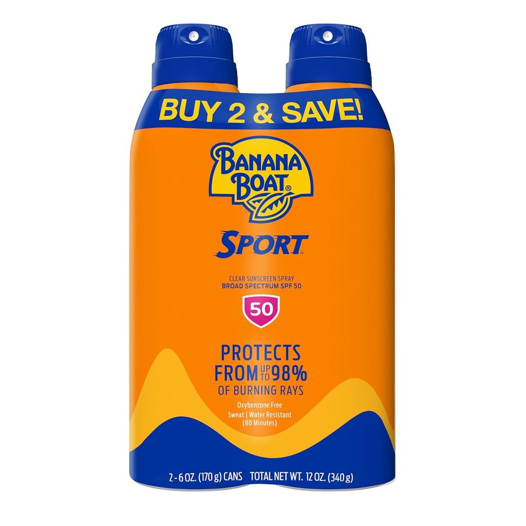Xịt chống nắng Banana Boat Sport Ultra SPF 50 | Xịt Chống Nắng Banana Boat SPF 50, Nước, Oxybenzone 