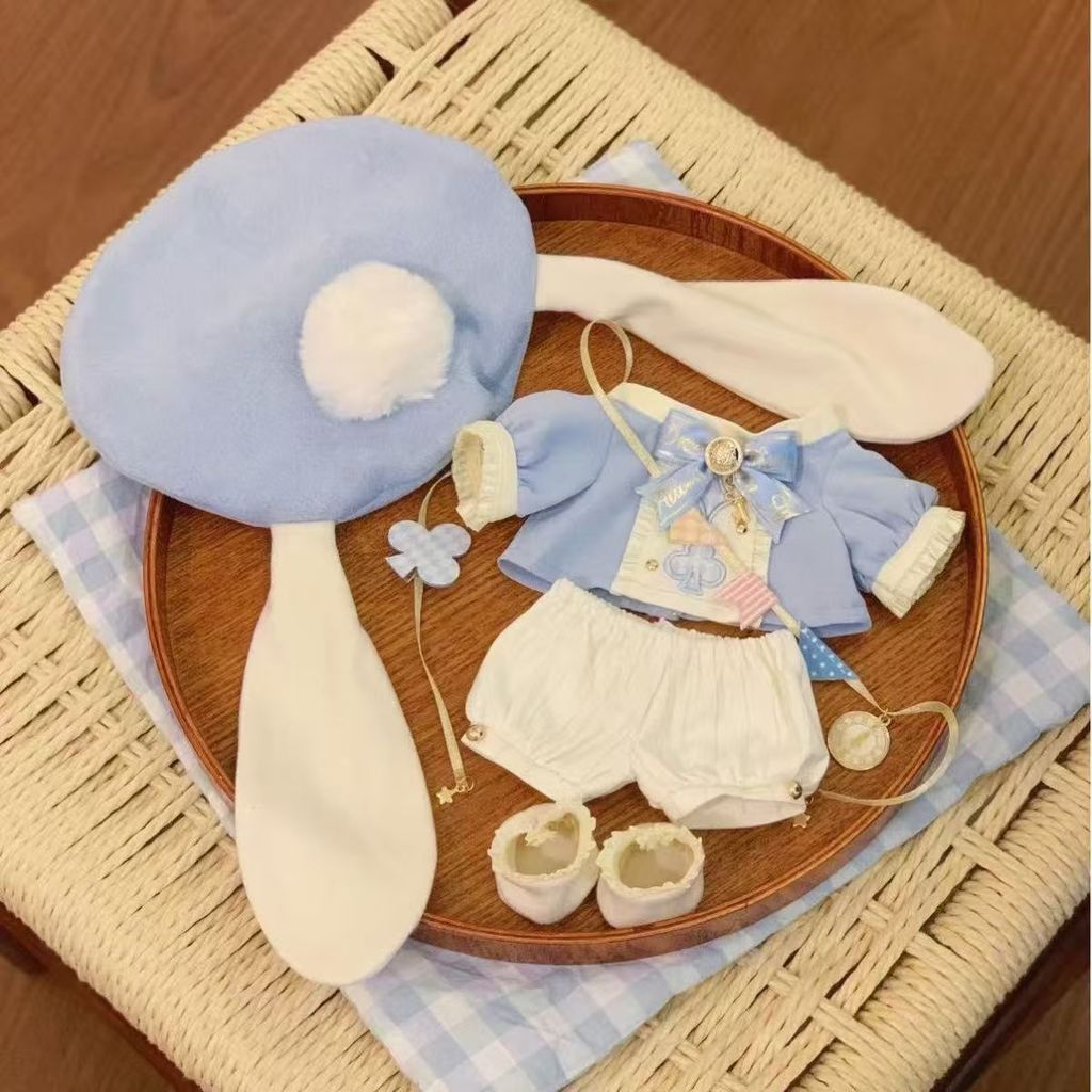 20cm Baby Dress Alice in Wonderland Baby Dress Set Plush Toy Doll Dress Flat 20cm