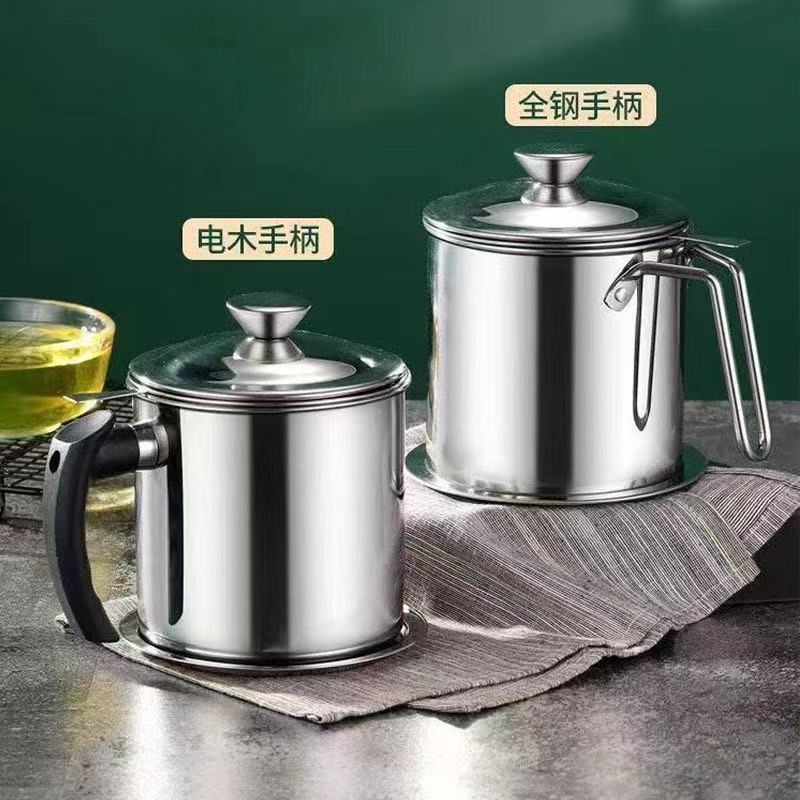 Popular~Stainless steel oil filter pot, oil filter cup, oil separator pot, oil filter cup pot, oil s