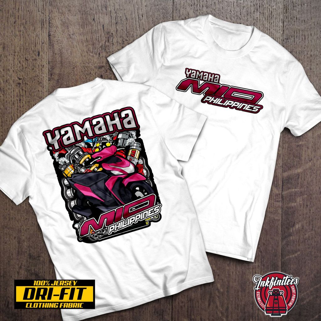 Áo thun Yamaha Mio I 125 Magenta / Áo thun sợi nhỏ / Áo thun đua xe