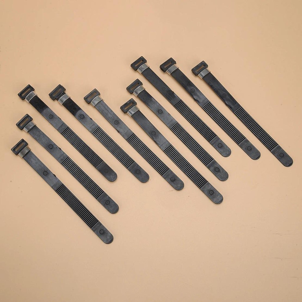 10 Chiếc Đa Năng Xe Máy Dây Dây Zip Tie Đen 32161-404-000 09407-12402 92062-030 Cố Định Dây