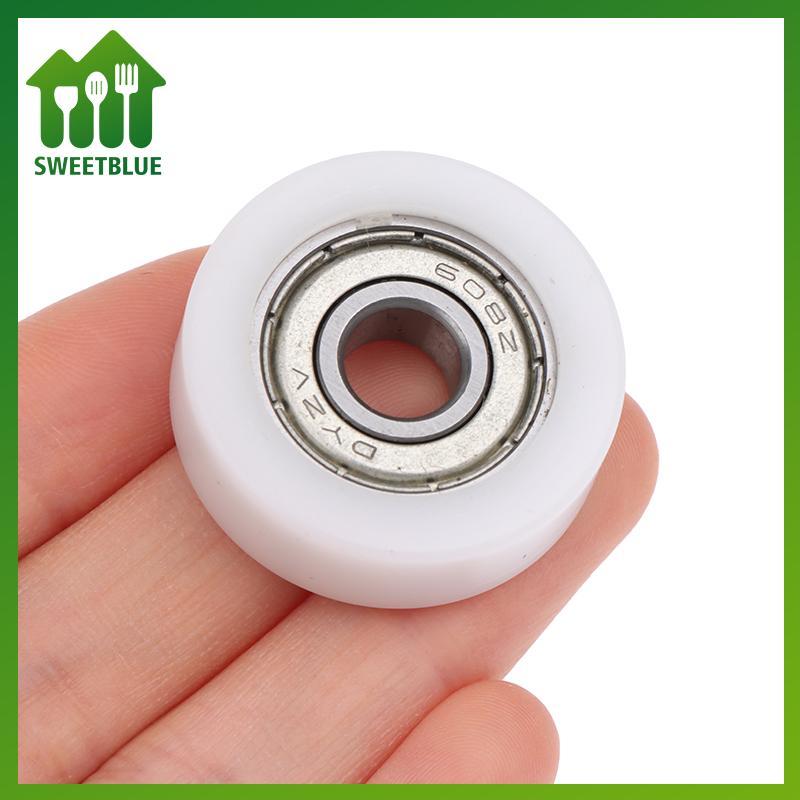 SWEET 1PC 8 * 30 * 10mm Tiêm Đúc Nylon Vòng Bi Bánh Xe Vòng Bi 608 Con Lăn Bánh Xe Tra Đường Sắt Rọc