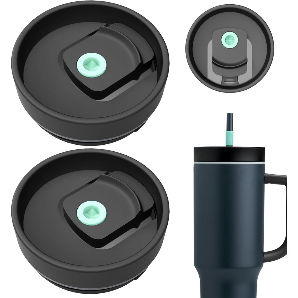 Nắp thay thế 40oz cho Tumblers Stanley & Owala - 2 gói Nắp cốc chống tràn, Nắp cốc phù hợp đa năng c