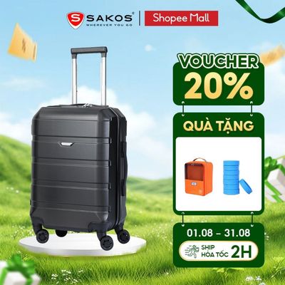 Vali Kéo Nhựa Du Lịch SAKOS AVENIR Z28 Size L (28 inch)  Khóa TSA Chống Bẻ Khóa Nhựa PC Cao Cấp Bảo Hành Chính Hãng