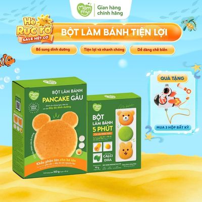 Bột làm bánh Pancake Mămmy làm bữa phụ cho bé chỉ với 5 phút bổ sung vitamin, giàu dinh dưỡng