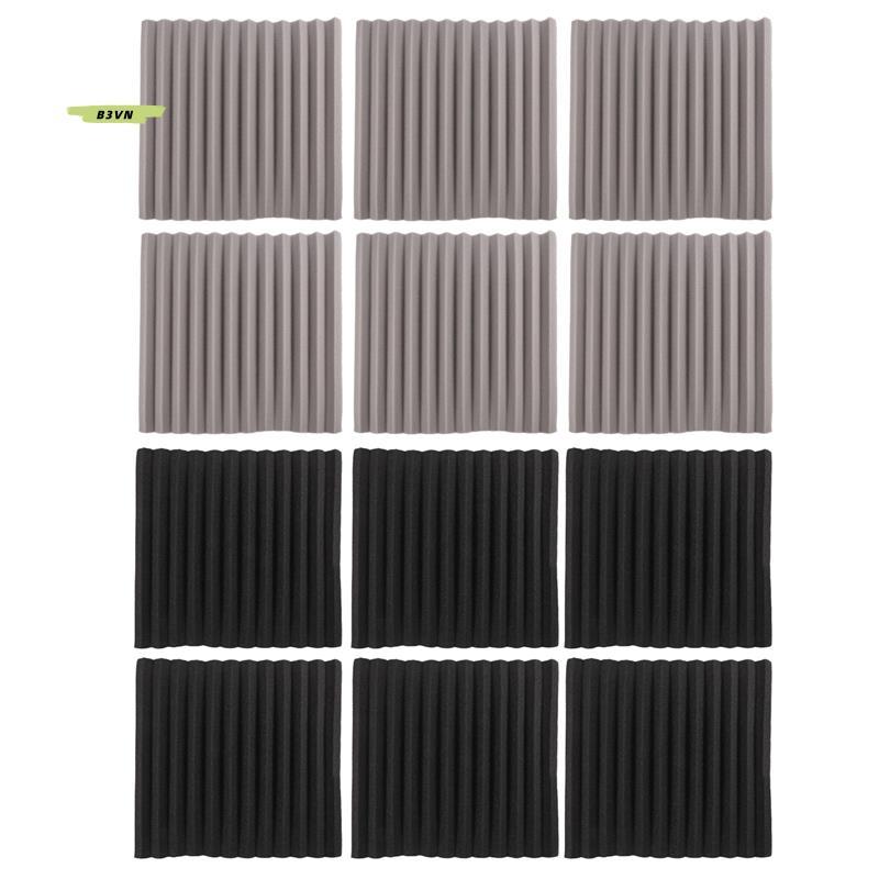 12 Chiếc Acoustic Foam Board, Studio Wedge Tile, Acoustic Foam Cách Âm Pyramid Studio Treatment Wall