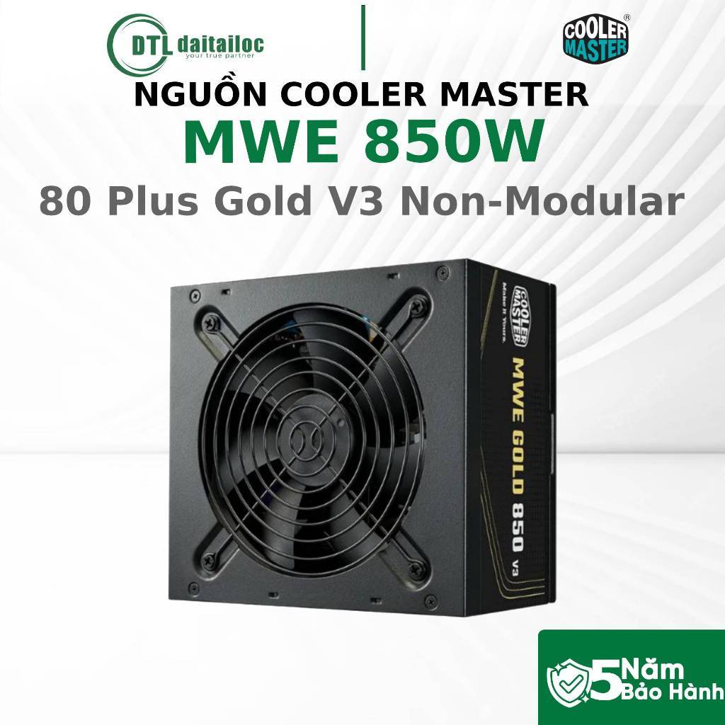 Nguồn Cooler Master MWE 850W 80 Plus Gold V3 Non-Modular Hiệu suất ổn định | Chính Hãng | Bảo Hành 5
