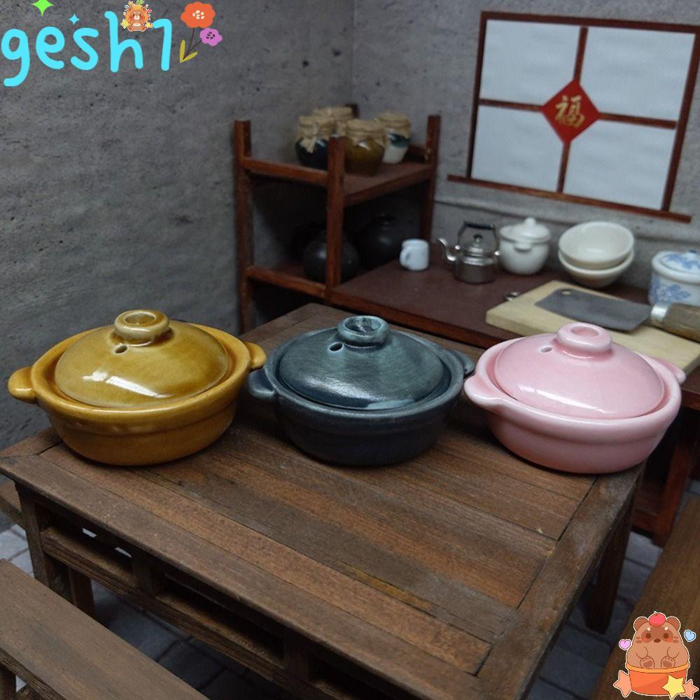Đồ dùng nhà bếp GESH1, Đồ nội thất nhà bếp nhà búp bê đa năng thu nhỏ, Gốm sứ đa năng Gốm sứ Mini