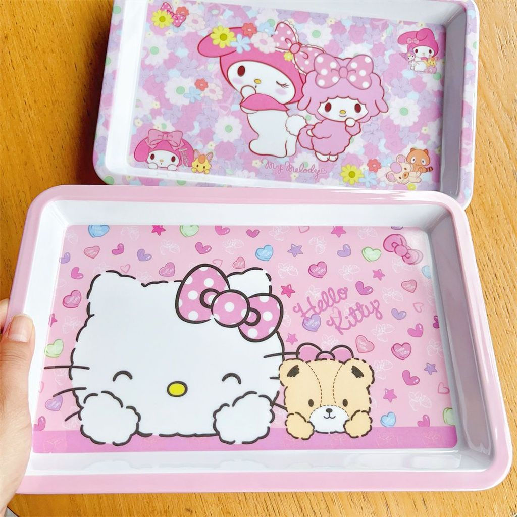New Product#Fruit plate for living room, cute cartoon-style small tray, plastic children's snack pla
