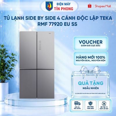 Tủ lạnh side by side 4 cánh độc lập Teka RMF 77920 EU SS, 648 lít - Bảo Hành 24 Tháng