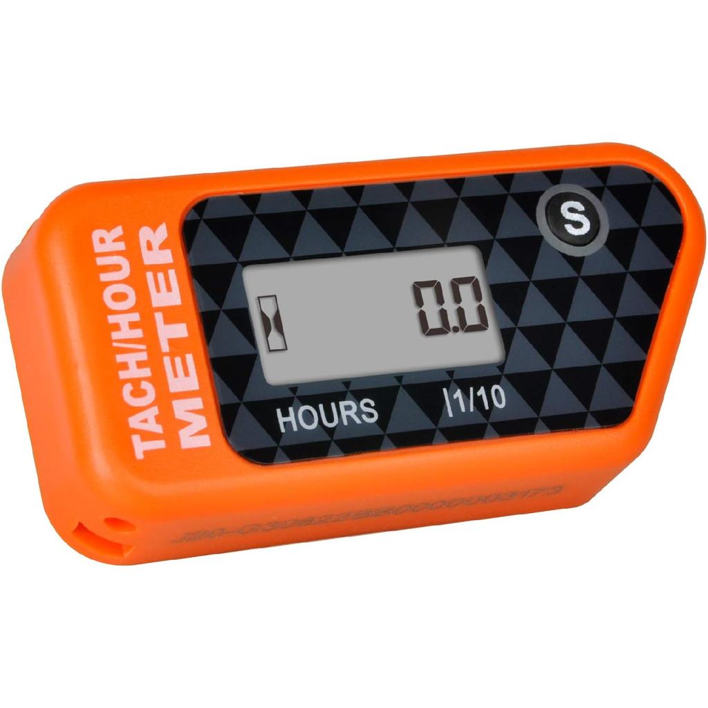 Jayron Digital LCD Tachometer Cảm ứng Tach Hour Meter Hiển thị Max RPM Chống nước cho hầu hết các độ