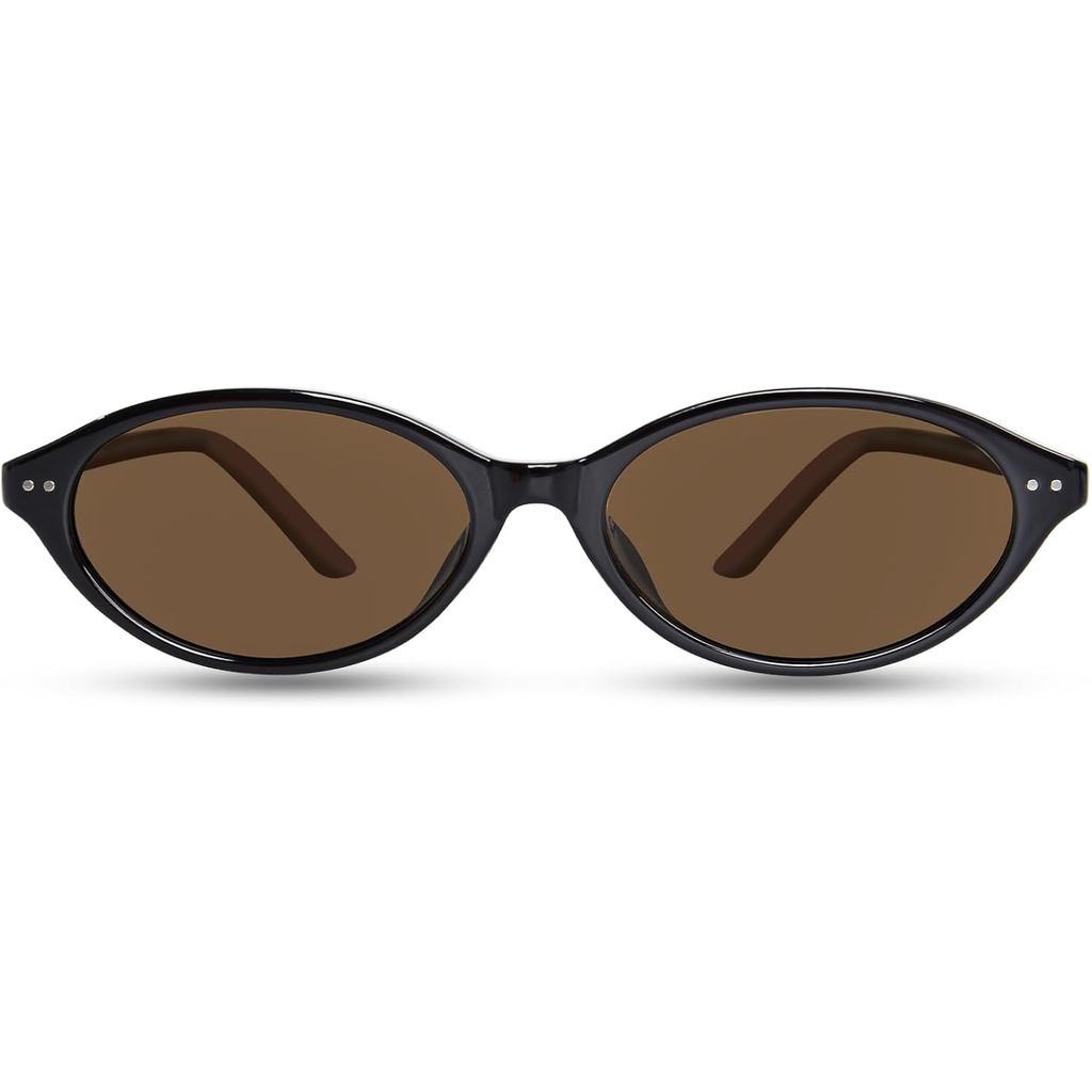 Kính râm phân cực dành cho nữ, TR90 Vintage Oval Cat Eye Shape 90s Y2K Style, Nhẹ bảo vệ UV400