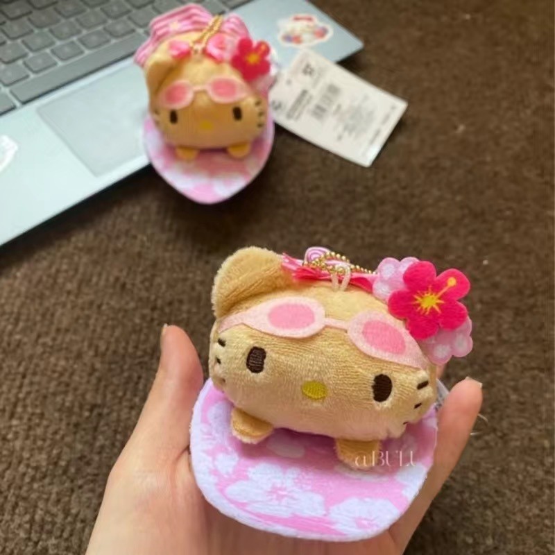 Ván trượt kitty Hawaii Limited Da đen Hello kitty 10cm Quyến rũ sang trọng#84allwej#