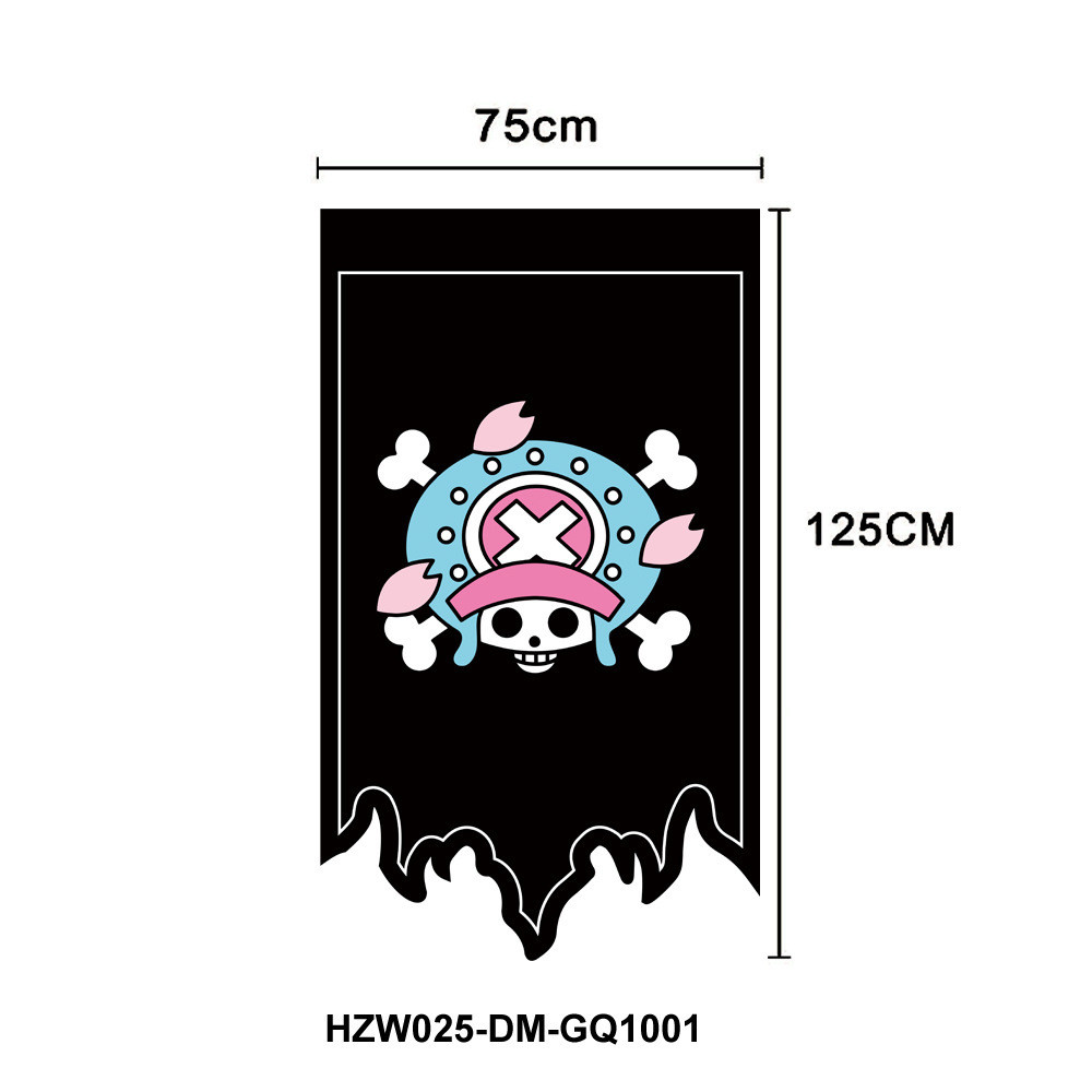 One Piece Skeleton Cướp Biển Treo Cờ Luffy Mũ Rơm Logo Tấm Thảm Trang Trí Phòng Cờ