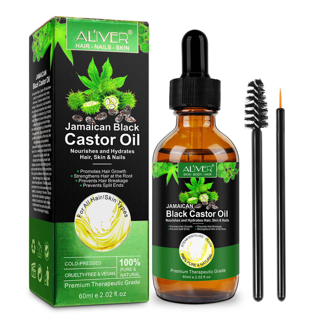 ALIVER Xuyên Biên Giới Dầu thầu dầu đen Jamaica Nourishes Tóc Mềm Tăng Cường Tóc Da Đầu Dinh Dưỡng M