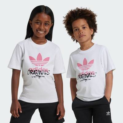 adidas Phong cách sống Áo Thun Graphic Trẻ Em Trẻ em trắng IY5467