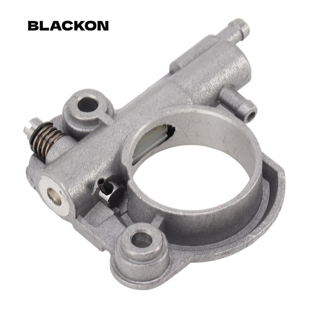 Lắp ráp dầu tự động BLACKON, Máy bơm dầu cưa xích sắt bạc, Lắp ráp máy bơm dầu nhỏ gọn dễ lắp đặt ch