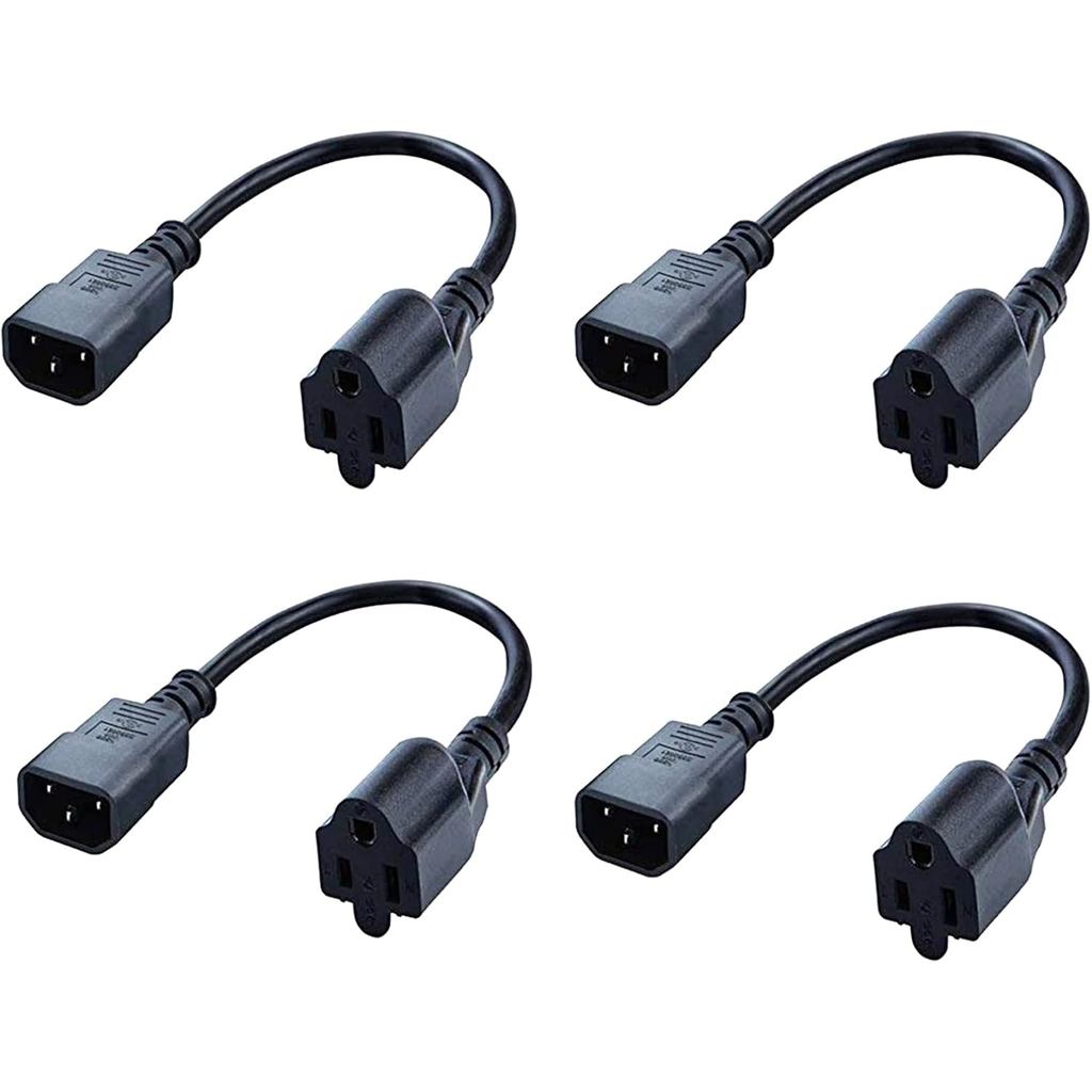 Ổ cắm nguồn C14 sang NEMA5-15R, Dây nguồn IEC 320 C14 Nam sang NEMA5-15R, Bộ chuyển đổi bộ chuyển đổ