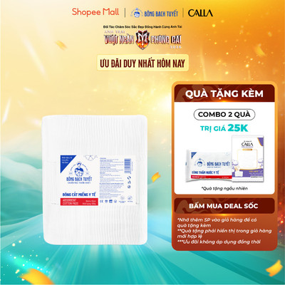 Bông cắt 10cm x 10cm (500gr) - Bông Bạch Tuyết