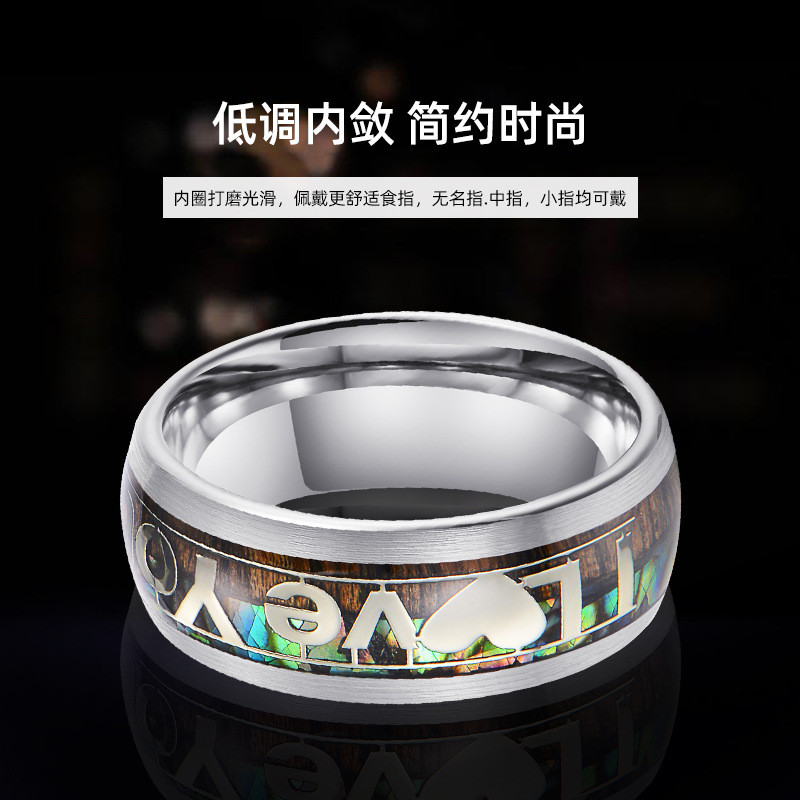 P 42K Nhẫn Màu Đen Vàng Phong Cách Nữ Chỉ Số Ngón Tay Vonfram Chữ Nhẫn Vàng Đen Nhẫn Trang Sức Đôi V