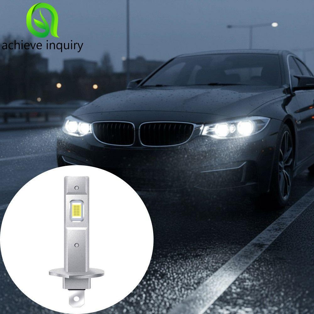 Đèn pha LED yêu cầu ACHIEVE, Bóng đèn pha bạc H1 bằng nhôm siêu sáng, Chip đèn pha không dây CANBUS 