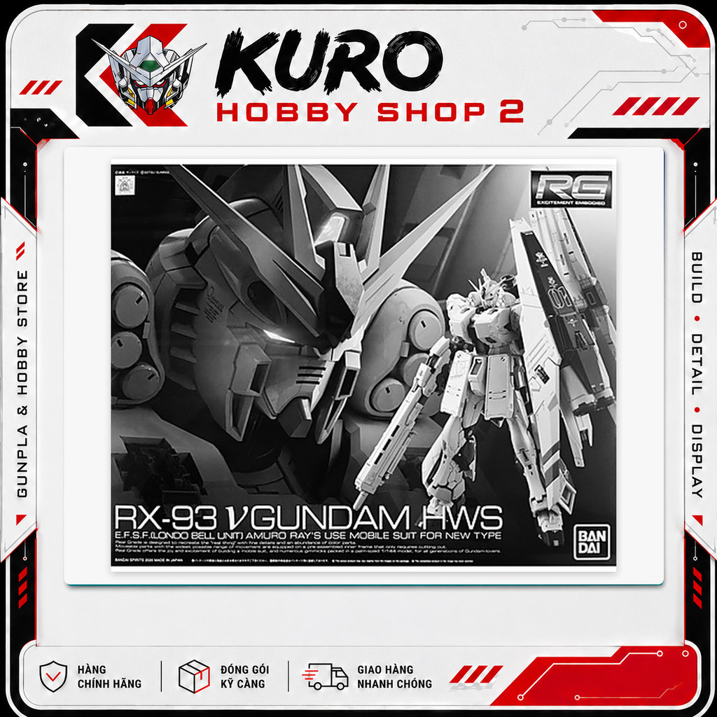 [CÓ SẴN] P-Bandai RG 1/144 RX-93 ν Nu Gundam HWS - Mô Hình Lắp Ráp Bandai