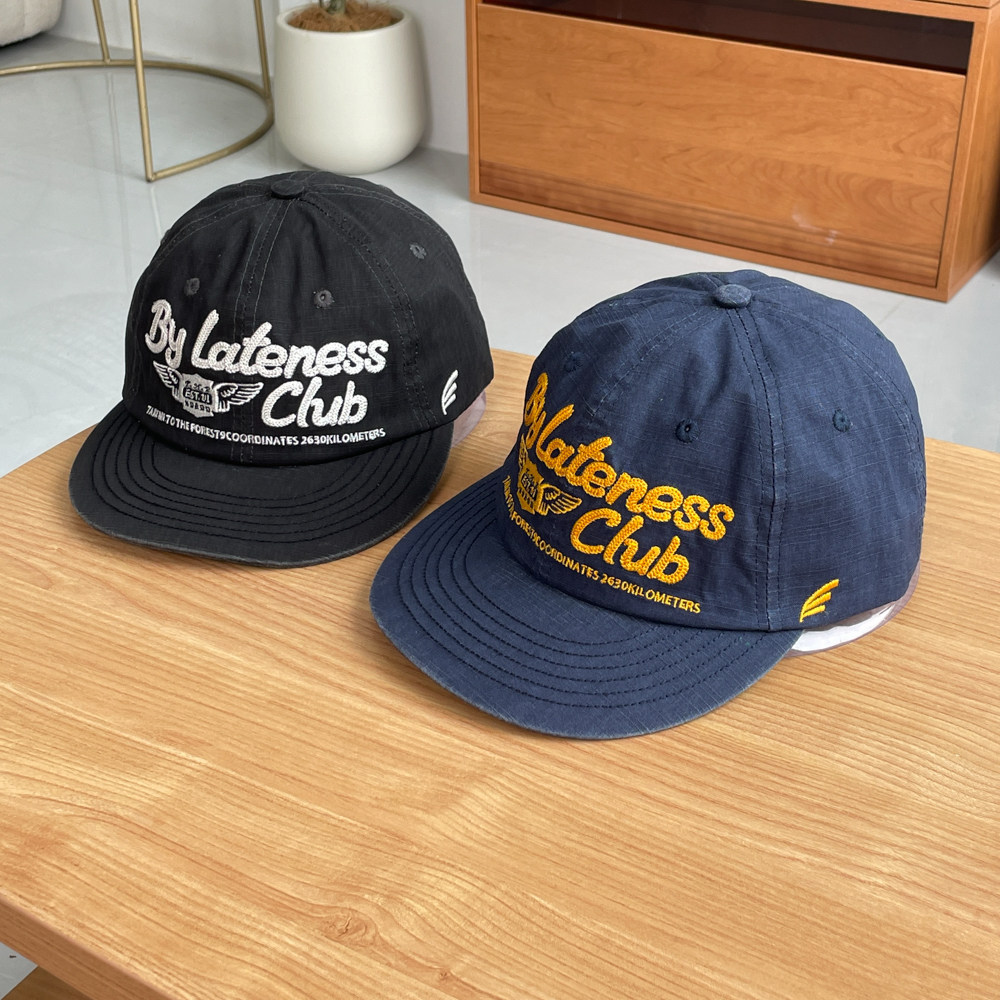 THE HOBOO American Vintage Street Casual Dome Shad Cap Mùa Hè Nam Nữ Flip Eaves Mũ Bóng Chày