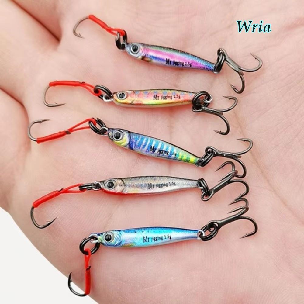 WRIA Mini Jig Mồi, Bionic Mini Shape 1.5 / 3g / 5g Trọng Lượng Micro Jigging Mồi, Mini Sequin Bionic