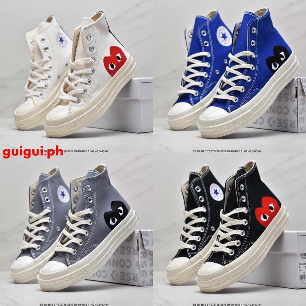 Giày vải cao cấp Cverse x Cdg Play Unisex Casual 9H IFWE