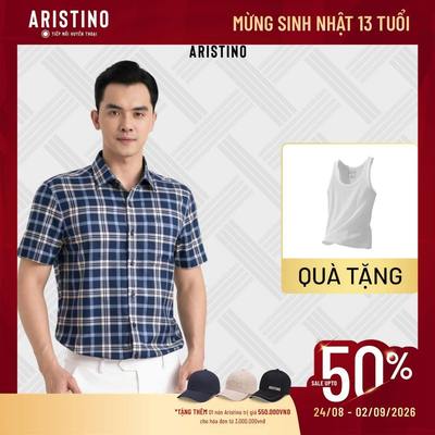 Áo Sơ Mi Nam Cotton Aristino Business Regular Fit Thiết Kế Kẻ Nam Tính Thời Thượng 1SS606EDP01