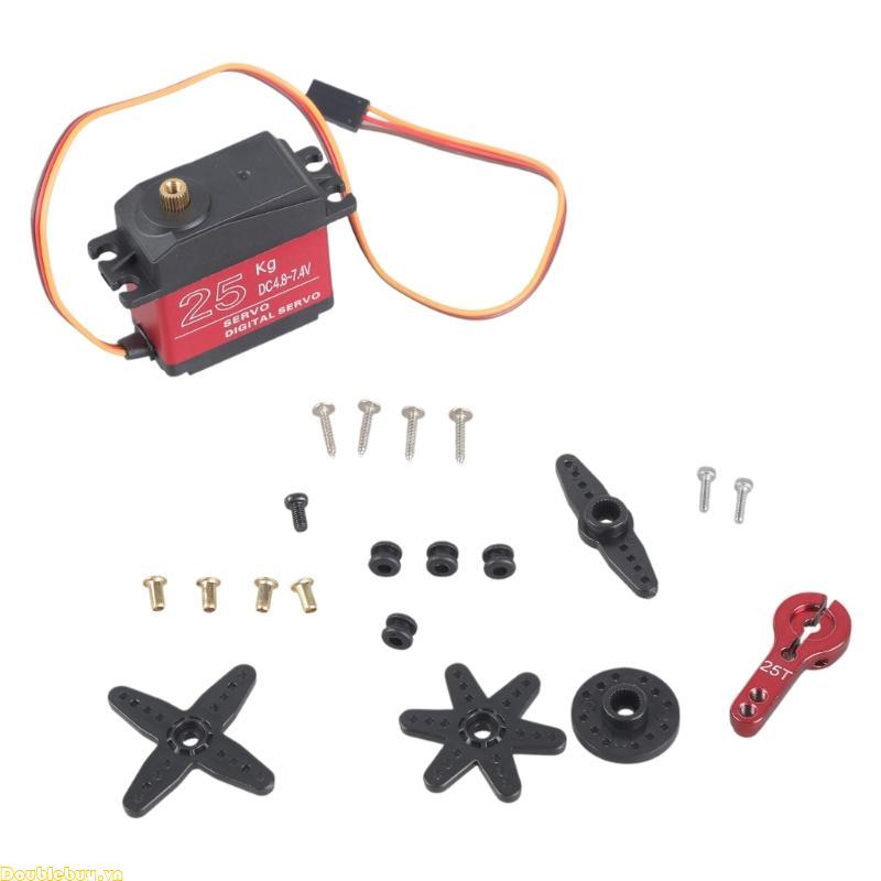 Servo kỹ thuật số chống nước Doublebuy với servo mô-men xoắn 25kg cho các mẫu điều khiển từ xa