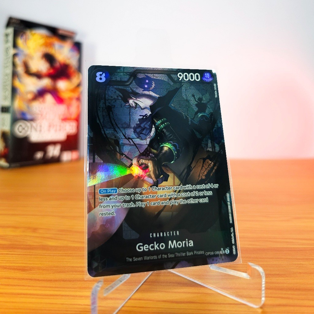 🌟CHÍNH HÃNG🌟 Bài One Piece Gecko Moria Alternate Art Wings of the Captain TCG Tiếng Anh