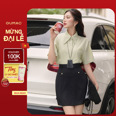 Quần váy nữ GUMAC kiểu lệch lai  VF01047