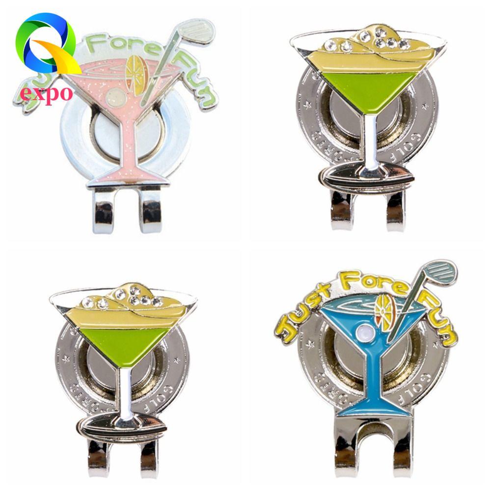 EXPO GIỚI HẠN Kẹp Mũ Golf, Bút Đánh Dấu Bóng Hợp Kim Golf Mark, Bút Đánh Dấu Vị Trí Bóng Có Thể Tháo