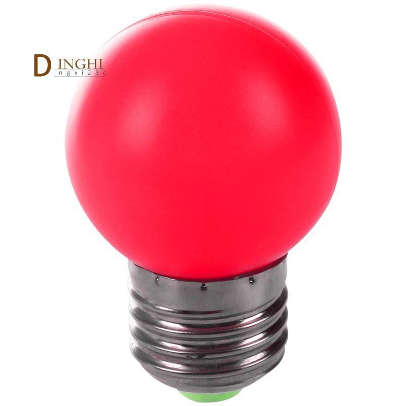 Bóng đèn LED E27 Bóng đèn nhựa màu đỏ ấm áp (Công suất 0,5W, Đỏ)