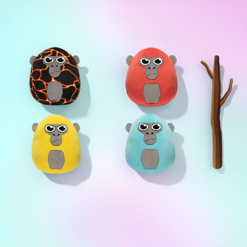 Gorilla Tag Đồ chơi sang trọng, Trò chơi Gorilla Nhân vật nhồi bông mềm Bộ sưu tập Búp bê sang trọng