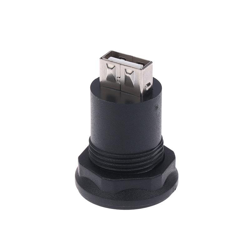 Newsmallbrains USB C Nữ Sang USB Một Đầu Nối Nữ Tròn Flush Panel Gắn Bộ Chuyển Đổi Mở Rộng Vách Ngăn