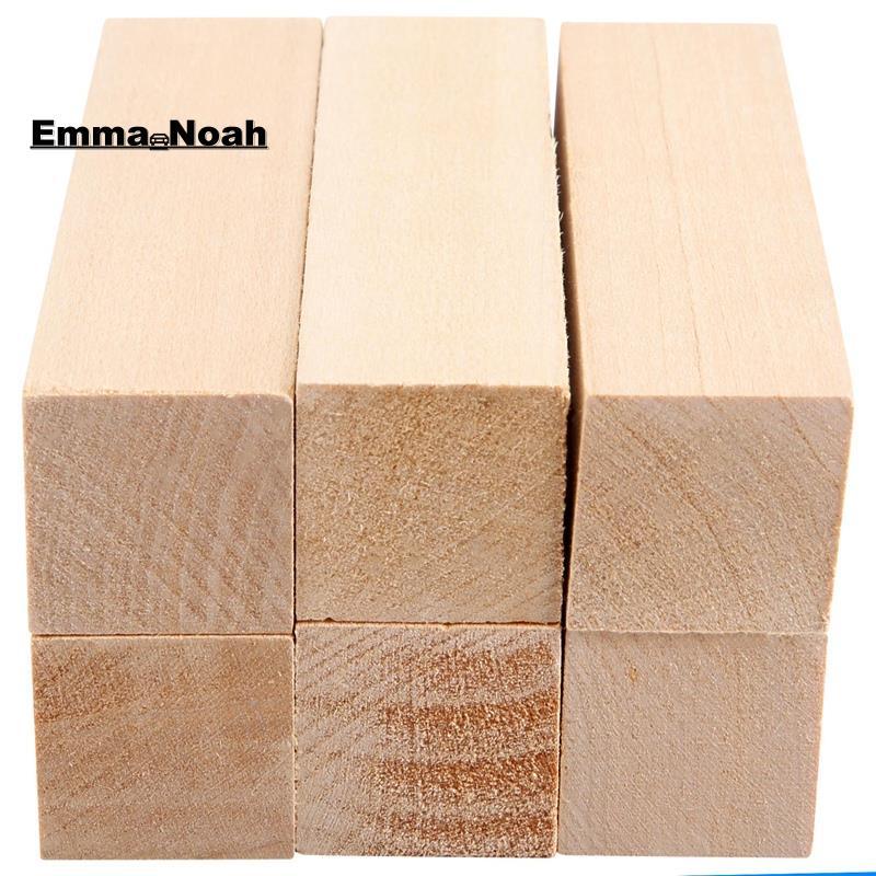 6 Chiếc Basswood Khắc Khối Gỗ Cho Người Mới Bắt Đầu Khắc Sở Thích Bộ DIY Khắc Gỗ