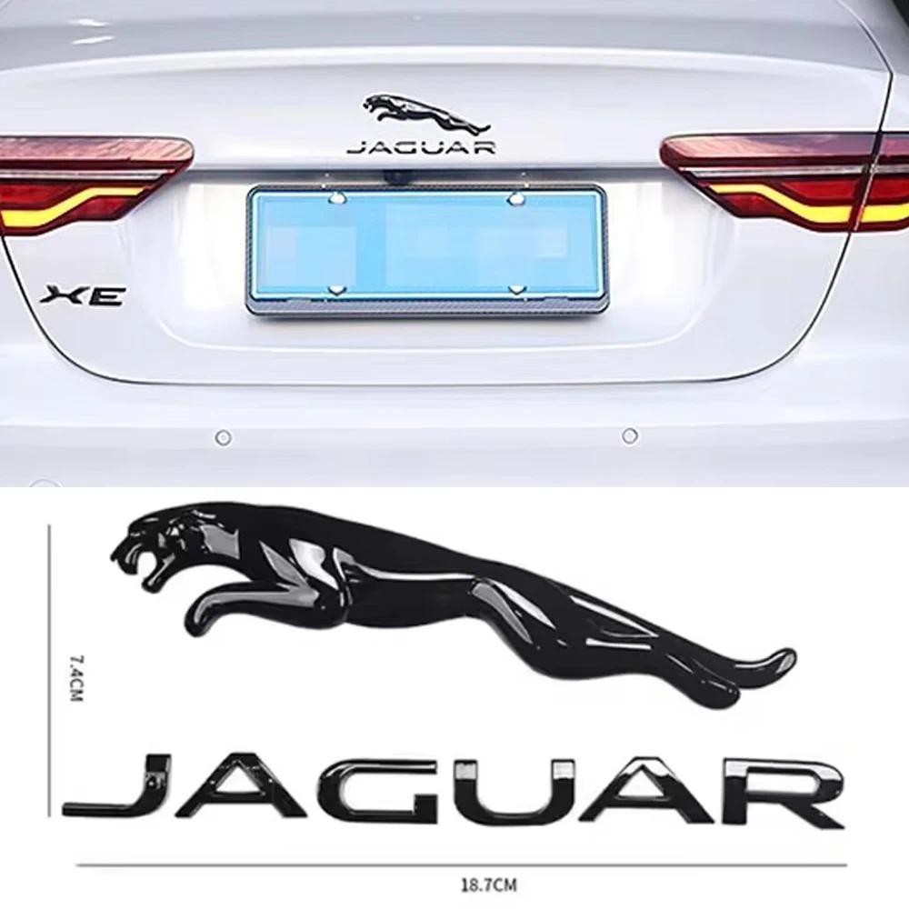 Dành Cho Jaguar Trunk Biểu Tượng Miếng Dán 2 Miếng Dán Phía Sau Màu Đen Cho Jaguar XF XE E-PACE F-TY
