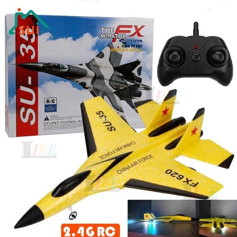 2.4G RC SU35 Airplane Plane Aircraft Remote Control Fighter Hobby Glider Airplane EPP Foam Toys RC P