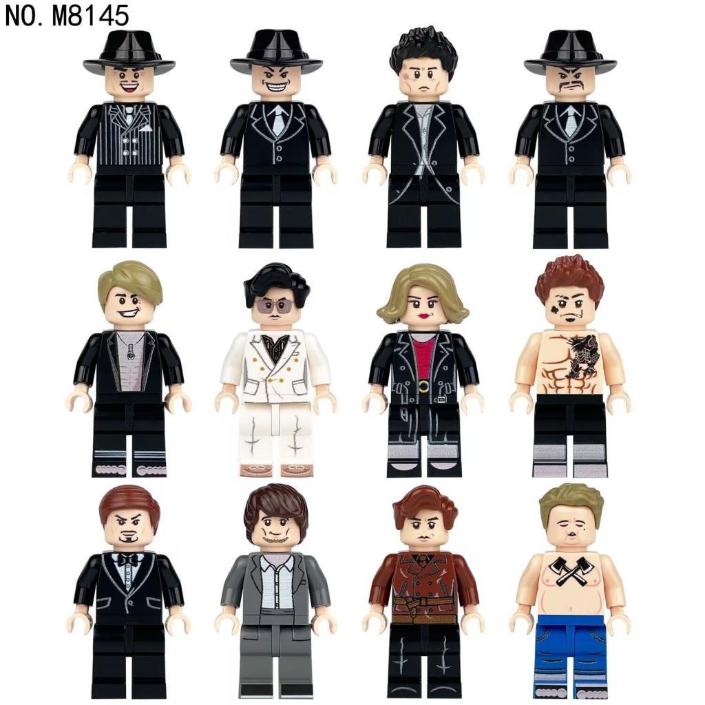 Tương thích Mafia Boss Mafia Hoạt Hình Hình Hình Explorer Tây Cao Bồi Hình Khối Xây Dựng Đồ Chơi Nam