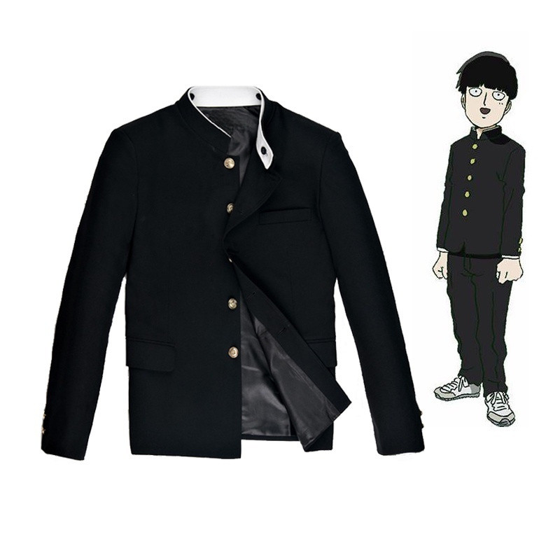 Mob Psycho 100 Trang Phục Hóa Trang Mobu Saiko Hyaku Kageyama Shigeo Đen Gakuran Phù Hợp Với Áo Quần