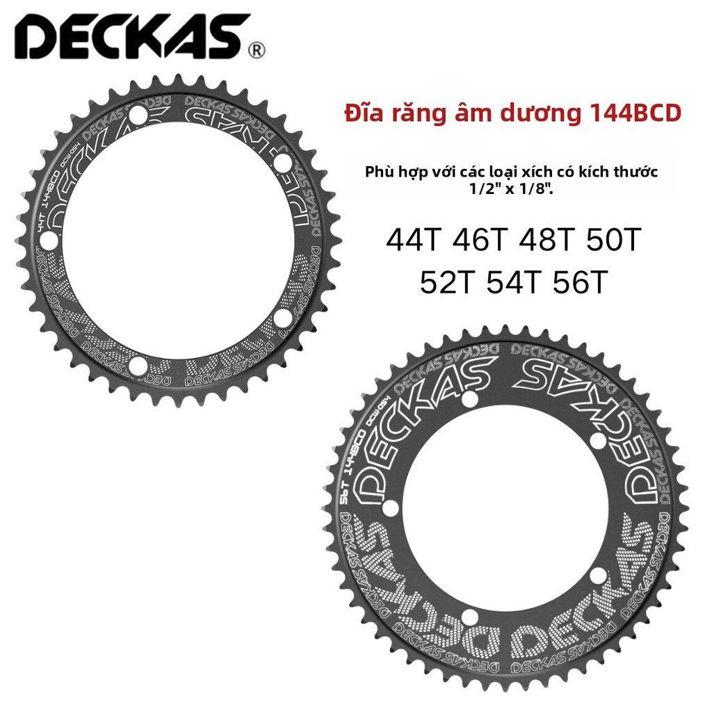 Đĩa xe đạp lốc 144BCD 44T-56T, đĩa cố định cho xe đạp địa hình, dùng xích/2*/8