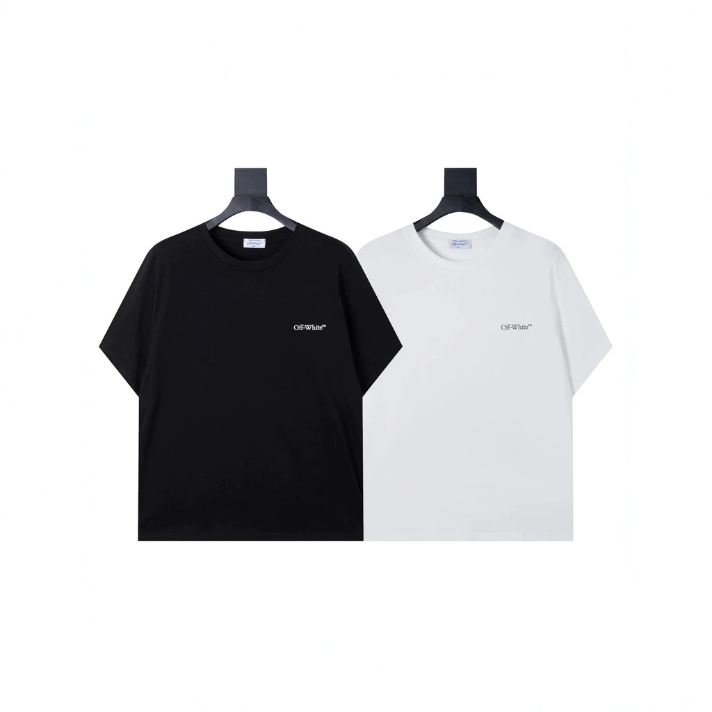 Off White Blue Sky Cherry Blossom Twill Vuông Tay Ngắn Nam Nữ OW Trắng Cherry Blossom Blue Sky Zebra